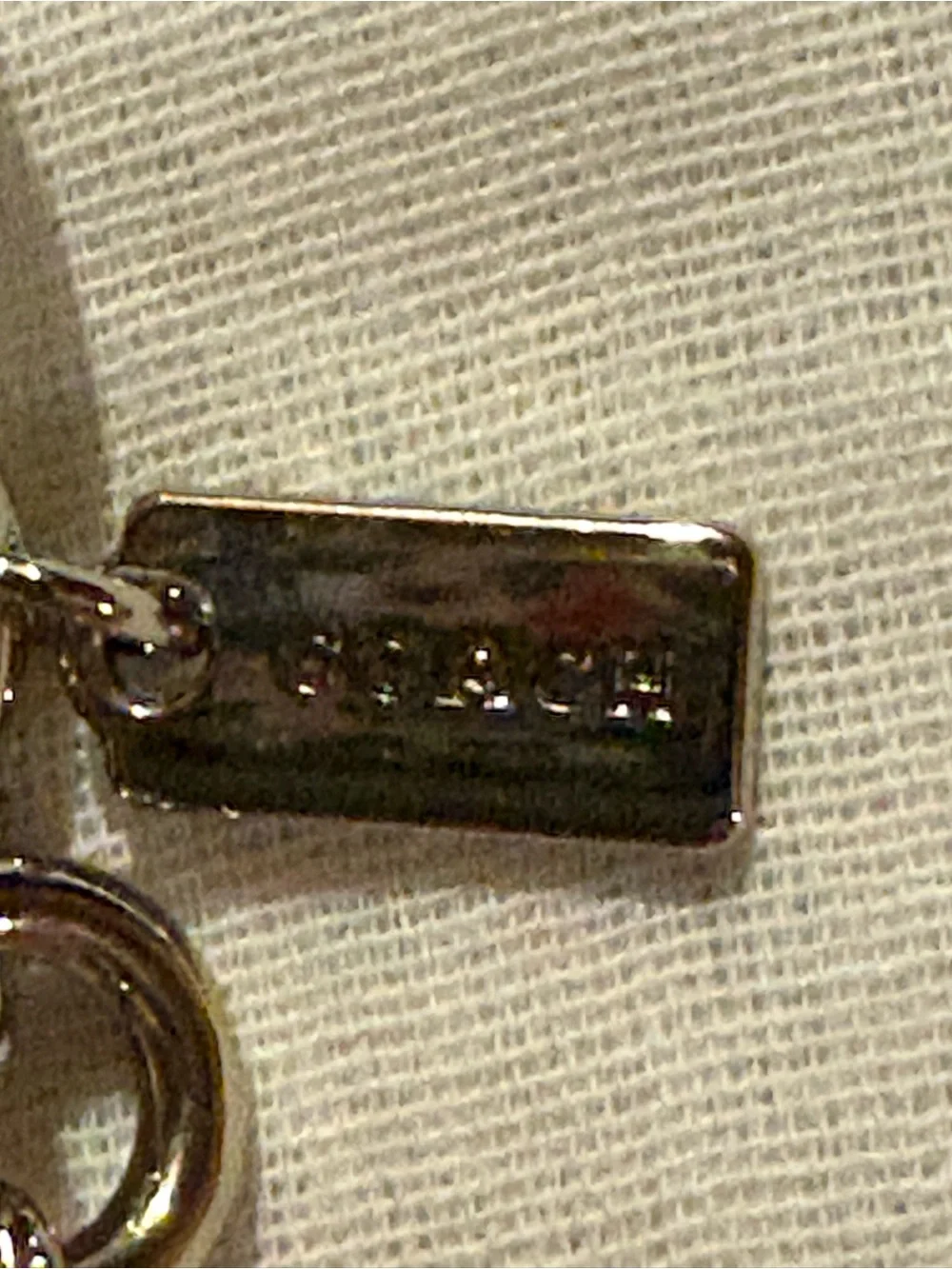 Coach Pink Glitter Cherry Bag Charm / Keychain w/ Dust Bag